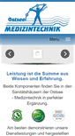 Mobile Screenshot of ostsee-medizintechnik.de