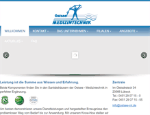 Tablet Screenshot of ostsee-medizintechnik.de